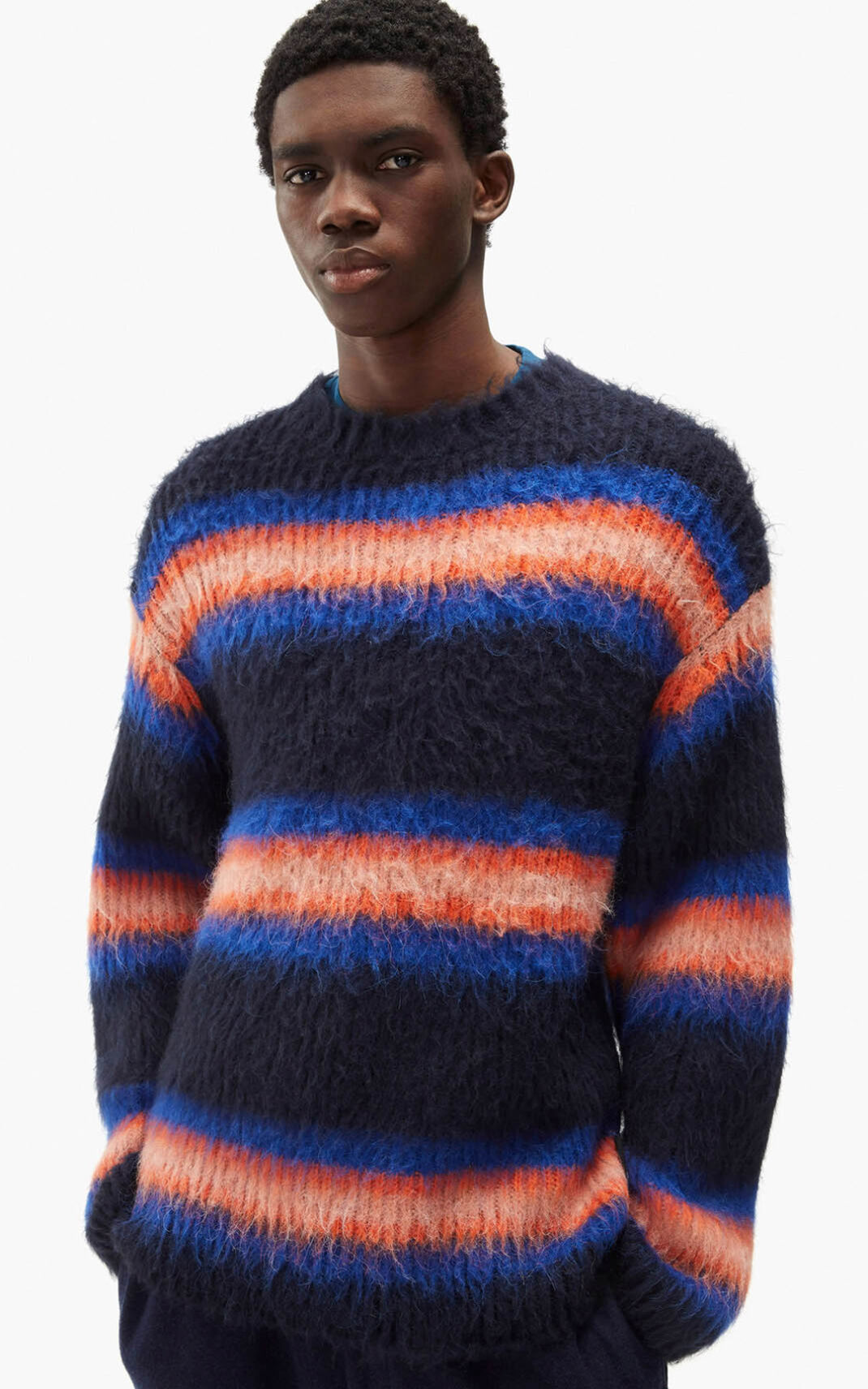 Pull Kenzo Homme Striped Bleu HBUTL-1830